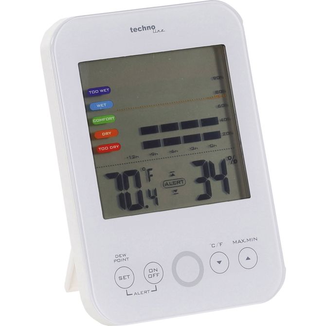 Techno Line WS 9422 merilnik vlažnosti (higrometer)  20 % rF 95 % rF prikaz rosišča/opozorilo pred plesnijo 3