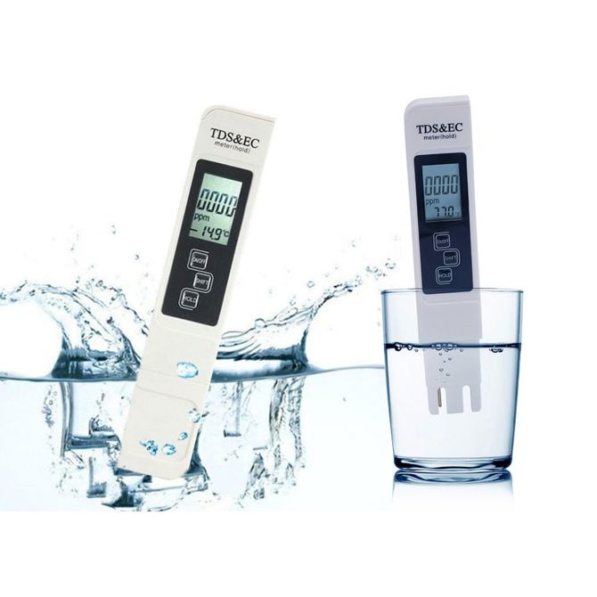 Tester trdote vode in termometer LCD 2