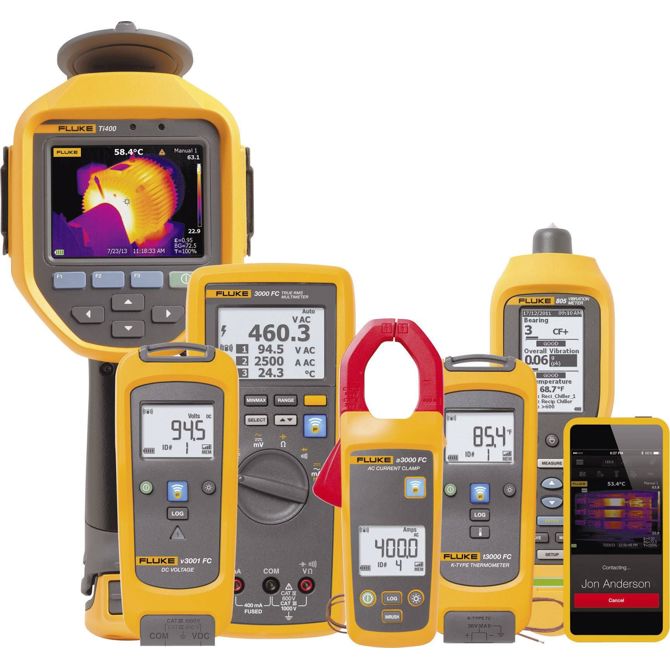 Ročni digitalni multimeter (tokovne klešče) Fluke FLK-a3002 FC, kalibracija narejena po: delovnih standardih, zapisovalnik podatkov 2