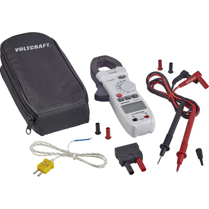 Ročni digitalni multimeter (tokovne klešče) VOLTCRAFT VC-519, kalibracija narejena po: delovnih standardih, CAT III 600 V  3