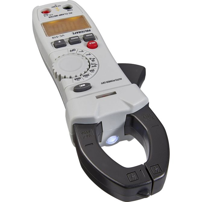 Ročni digitalni multimeter (tokovne klešče) VOLTCRAFT VC-519, kalibracija narejena po: delovnih standardih, CAT III 600 V  5