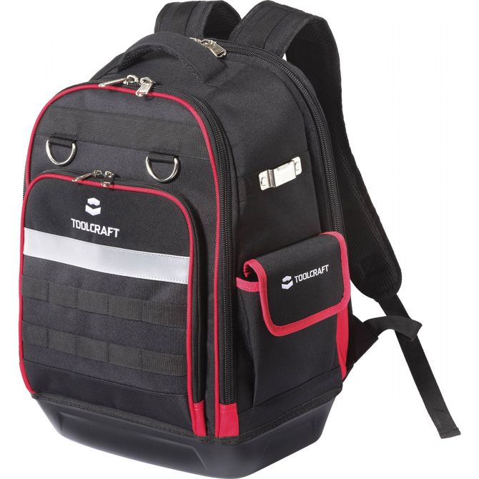 Nahrbtnik za orodje Toolcraft 45528TC Professional, poln komplet orodja, 15 predalov, ergonomsko nošenje 2