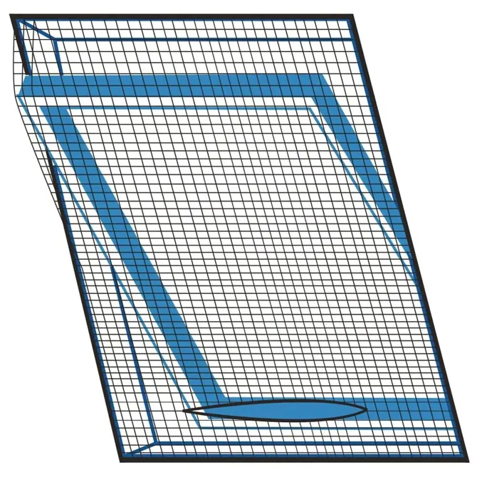 Univerzalni komarnik za strešno okno mreža proti komarjem 140x120cm črna 3