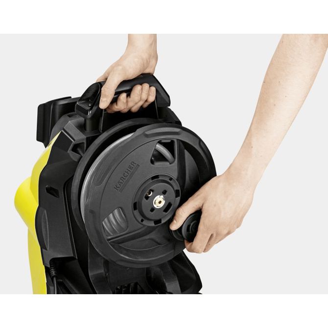 Visokotlačni čistilec Karcher K 5 Premium Power Control Flex 1.324-712.0, s peskalom za umazanijo in kolutom za cev, rumena/črna 4