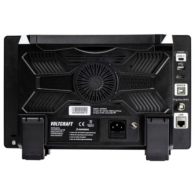 Digitalni osciloskop Voltcraft ADO-3504, 350 MHz, 2.5 GSa/s, 4 kanali, 12-bit 3