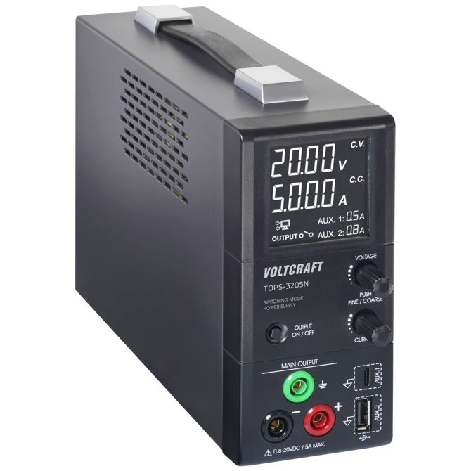 Laboratorijski napajalnik Voltcraft TOPS-3205N, nastavljivost 0.8 - 20 V/DC 0.1 - 5 A, 100W 2