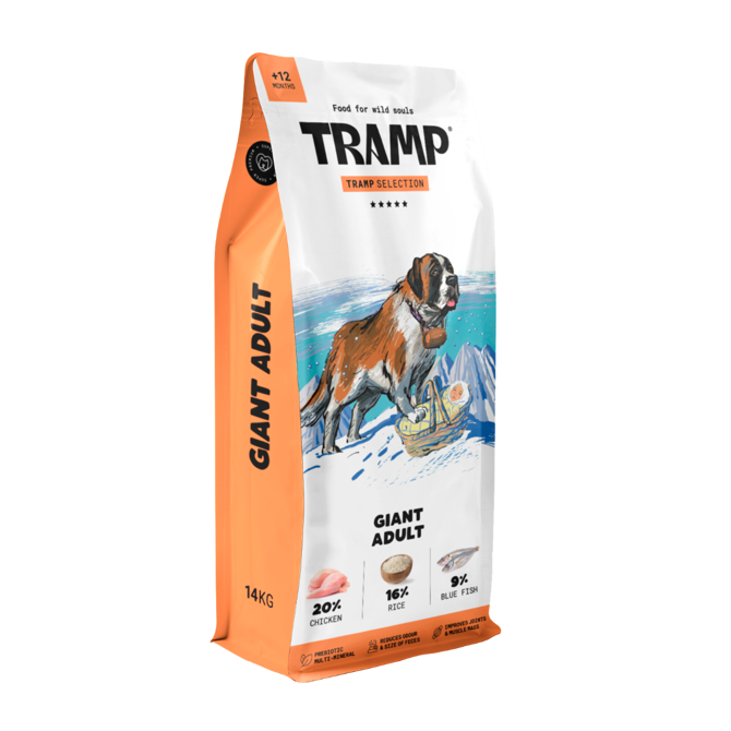 Tramp Selection Giant Adult - suha hrana za odrasle pse zelo velikih pasem, 14 kg