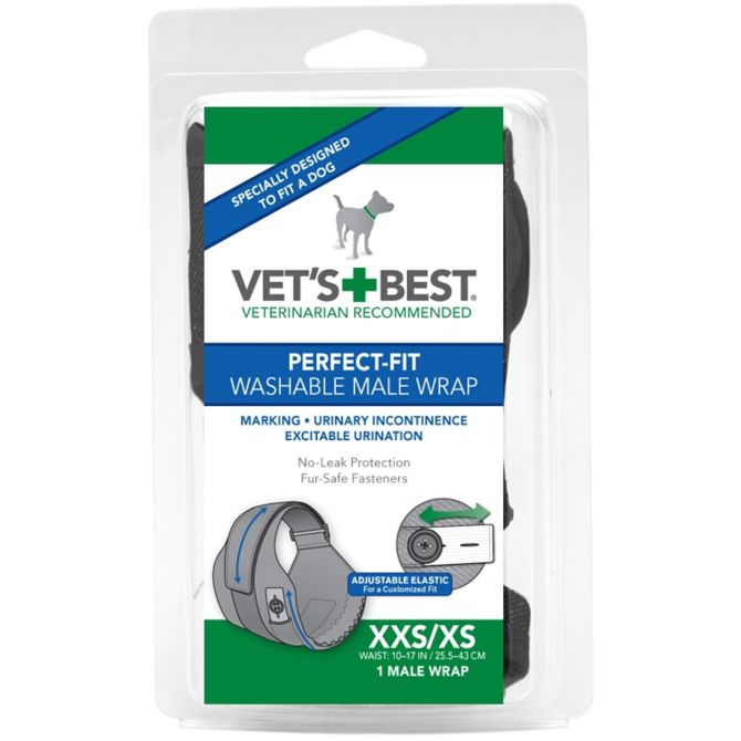 Vet's Best Perfect Fit pralne plenice za samce XSS/XS