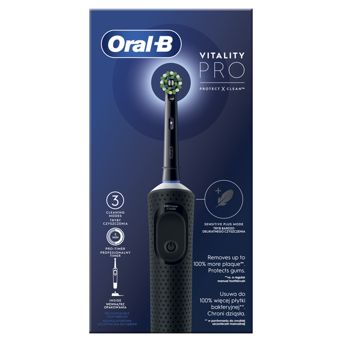 Električna zobna ščetka Oral-B Vitality D103 Pro, črna