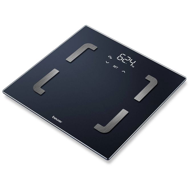 Beurer BF 880 WiFi tehtnica s telesno analizo 76008 digitalni Območje tehtanja=180 kg črna