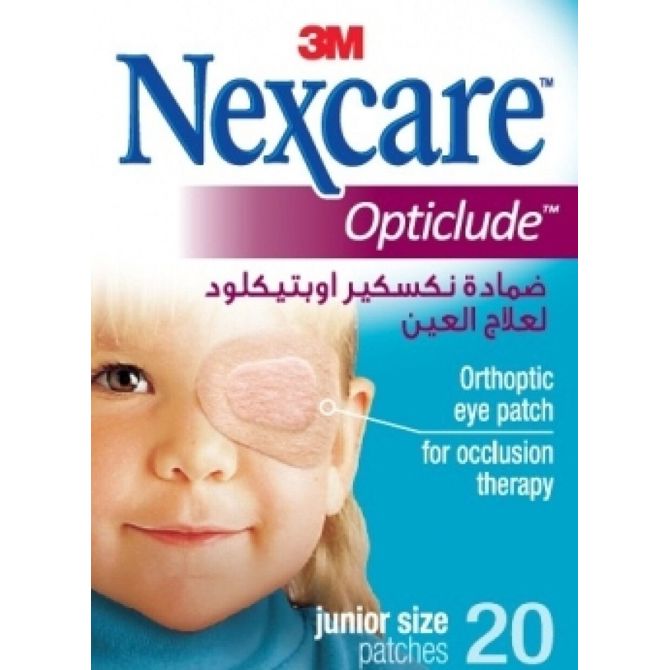 NEXCARE Opticlude Junior, 6x5cm, 20 kosov