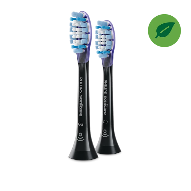 Philips HX9052/33 Sonic C3 Plaque Defence standardni nastavek za zobno ščetko Medium 2 kosa črna