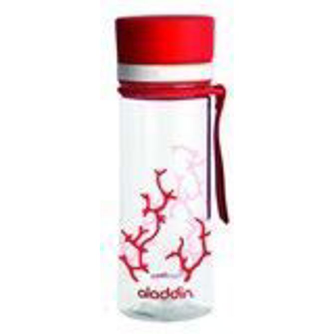 Steklenička Aladdin, 600ml, rdeča s potiskom