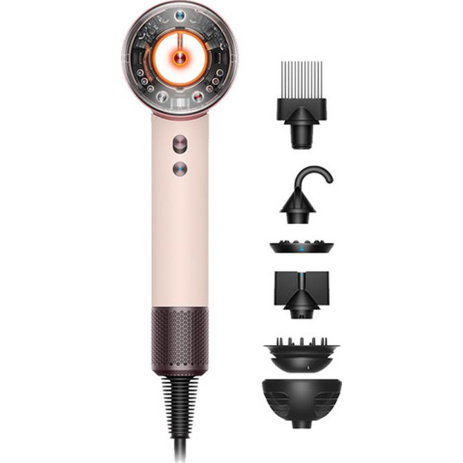 Sušilnik za lase Dyson Supersonic Nural Straight + Wavy roza/roza zlato (krem/roza zlato)