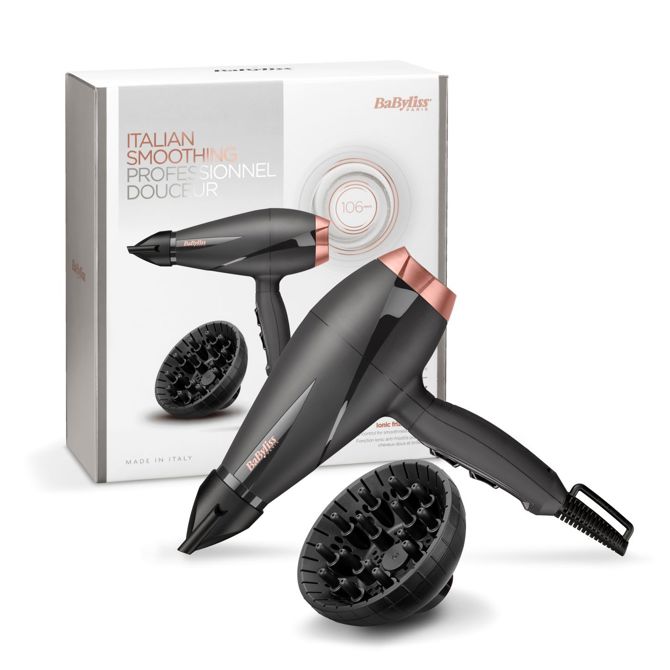 Sušilnik za lase BaByliss 6709DE, 2 temperaturni / 2 hitrostni nastavitvi, 2100 W, črna