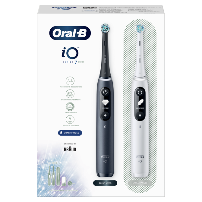 Električna zobna ščetka Oral-b iO7 Duo bela/črna 4