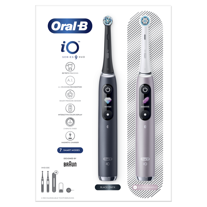 Električna zobna ščetka Oral-b iO9 Duo Črna/Roza 2