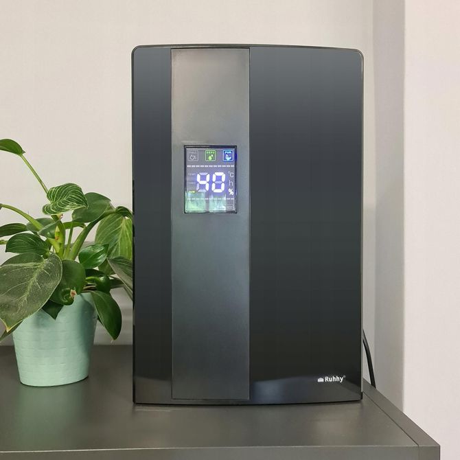 Razvlaževalec in čistilec zraka Ruhhy LCD - absorber vlage 1,8L črn 4