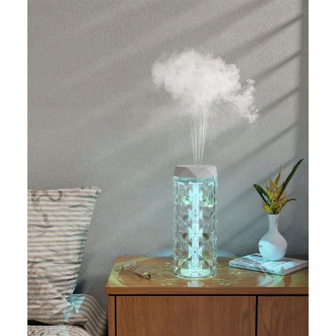 Vlažilec zraka Ruhhy 2v1, LED, RGB, 400ml, nočna lučka 2
