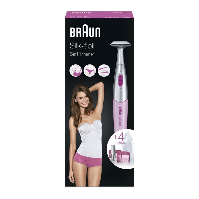 Damski prirezovalnik Braun Silk-épil Bikini Styler FG1100, roza/ 3