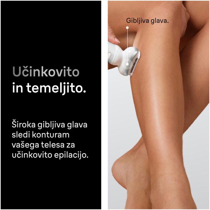 Epilator Braun Silk-épil 9-030, 40 pincet, mokra in suha uporaba, brezžični, dolgotrajni rezultati, bele barve 5