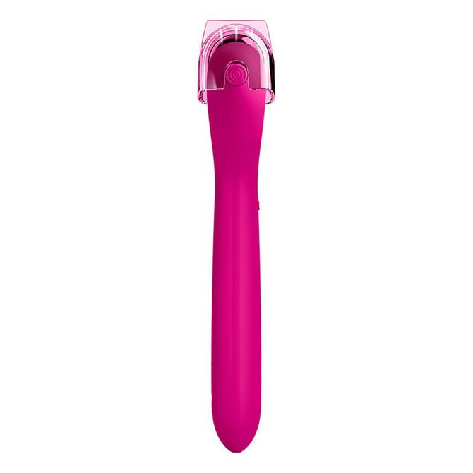 Mikro iglični valjček za obraz 9v1 Geske z aplikacijo (magenta) 5