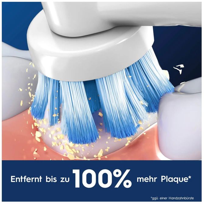 Nastavek za električno zobno ščetko Oral-B Pro Sensitive Clean 4 kosi, mehke ščetine, X-oblika, indikator obrabe, za vse Oral-B razen Pulsonic in iO 3