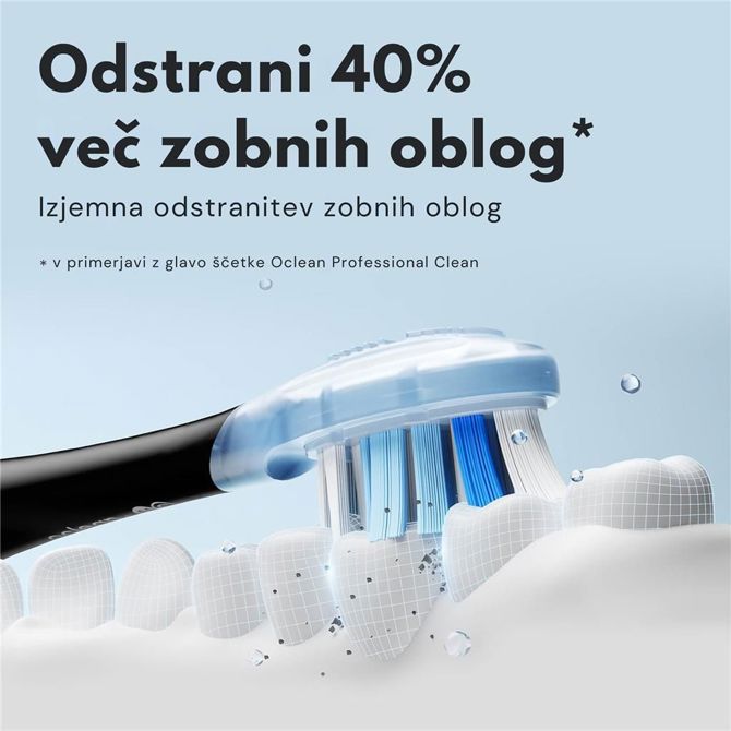Oclean Nastavek Ultra Clean - 2 kos Zelena, za električno zobno ščetko 2