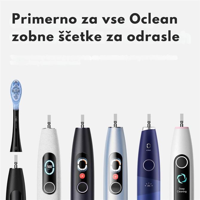 Nastavek za električno zobno ščetko Oclean Ultra Clean, bele barve - 6 kosov 6