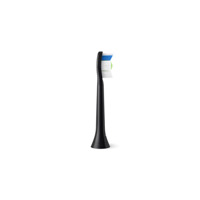 Nastavek za električno zobno ščetko Philips Sonicare HX6064/88 W2 Optimal White, srednje mehka, beljenje zob v 1 tednu, odstrani do 7x več oblog, 4 kosi, črna 2