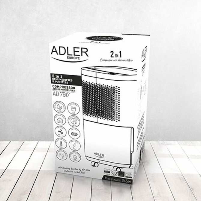 Razvlažilnik zraka Adler AD7917, 2.2 l za vodo, 45 dB, 120 m3/h 6