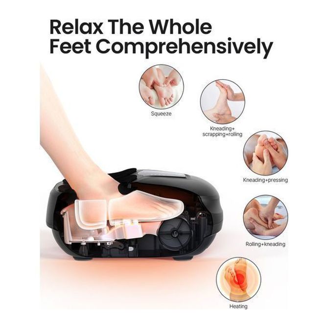 Renpho Shiatsu Foot Massager električni masažer za stopala z ogrevanjem (PEU-RP-FM058R-BK) 4