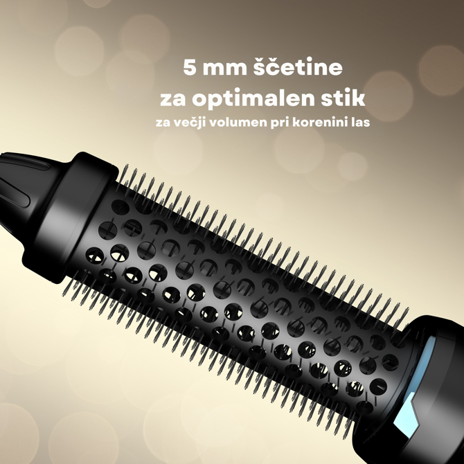 Krtača za lase Revamp BR-1300A, keramičen valj, Ionski izpust pare, do 180 stopinj, črne barve 2