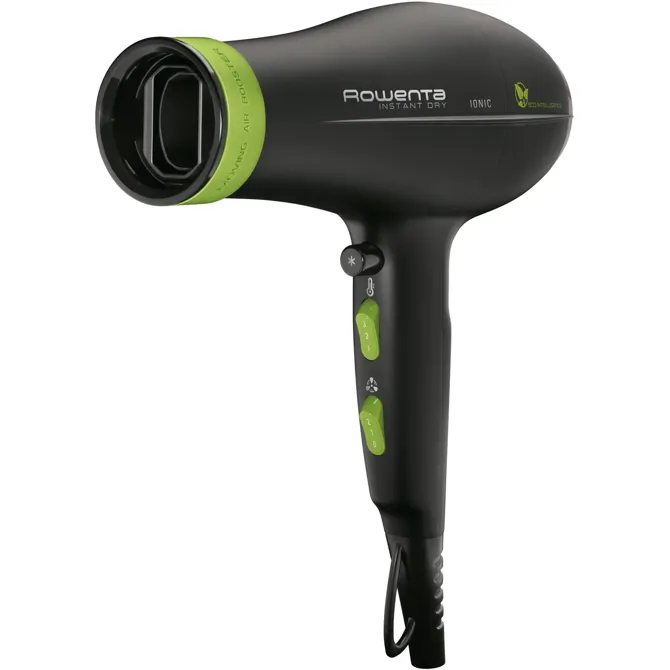 Sušilec za lase Rowenta Eco Intelligence CV 6030, črna/zelena 2