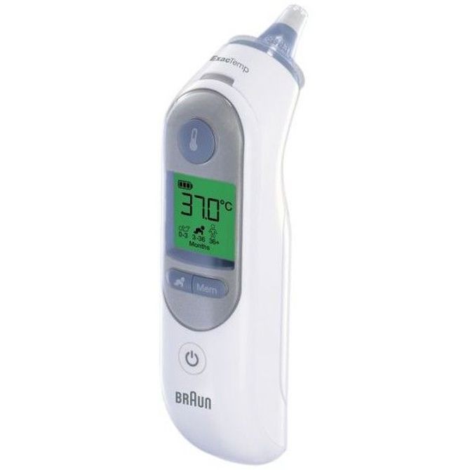 Termometer Braun IRT6520 ThermoScan 7, ušesni, LED zaslon, bele barve, pomnilniška funkcija, primeren za novorojenčke 2